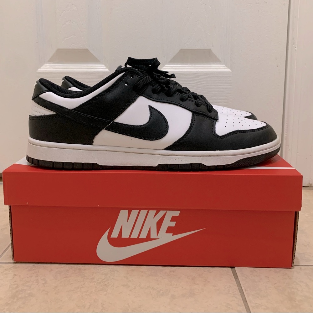 Size 15 - Nike Dunk Low Black White Panda